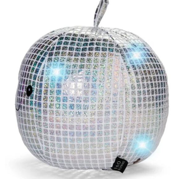 EUC FAO Schwartz 9" Disco Ball Pumpkin Halloween Party Musical Soft Fun - Picture 2 of 4